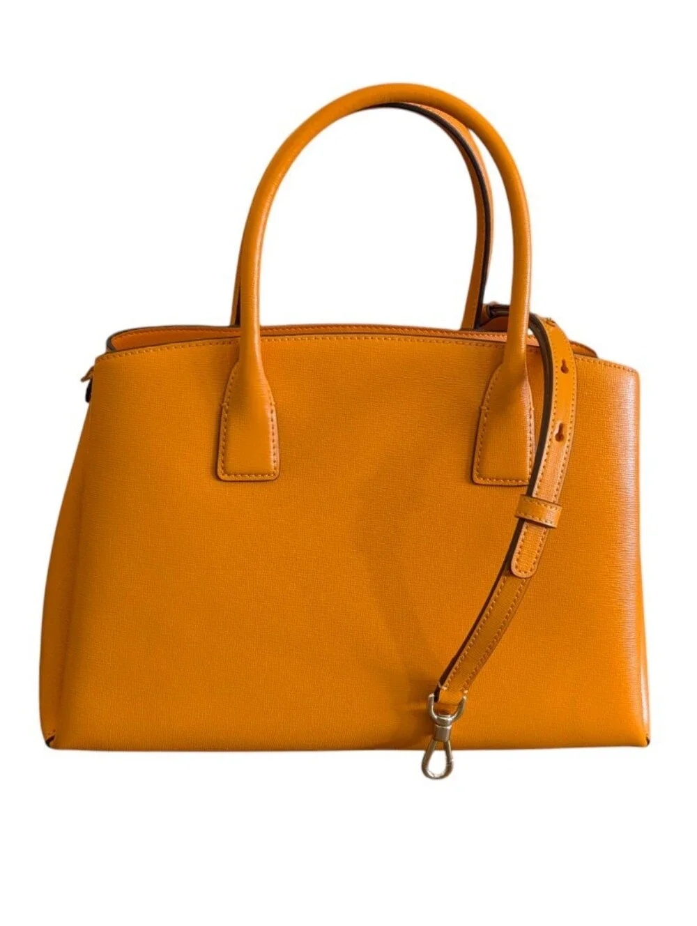Kate Spade ♠️ New York Serena Saffiano Leather Satchel Bag Orange Tangerine